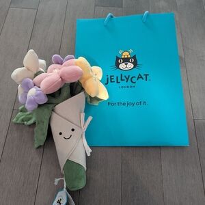 Jellycat Plush Bouquet  If Flowers - Purple, Pink, Yellow NWT